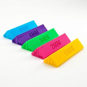 Edge Trimming Guide Template for Accurate Cutting and Marking, Pack of 5, 1mm-5mm Gap Cutting Aids Tool for Car Vinyl Wrapping, Window Tinting